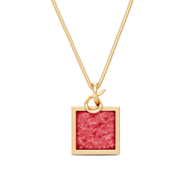 Colar Esboço - Feldspato Vermelho