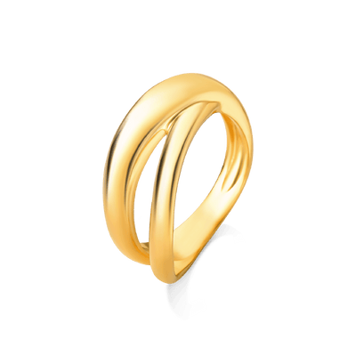 Anel Encontro - Banho de Ouro 18K — ângulo 1