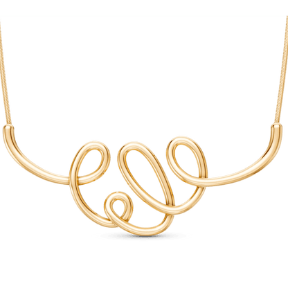 Colar Rabiscos - Banho Ouro 18k