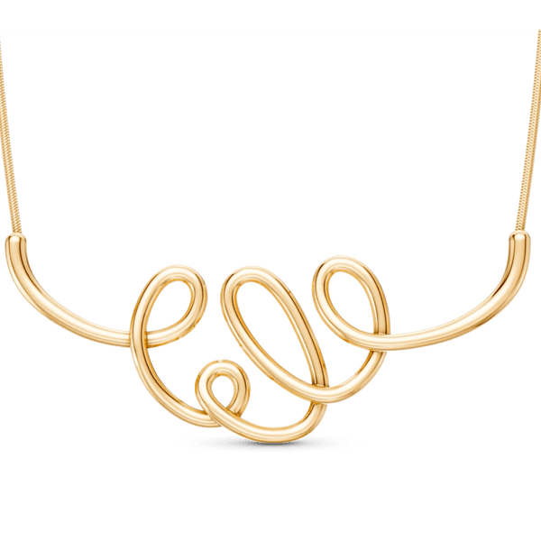 Colar Rabiscos - Banho Ouro 18k
