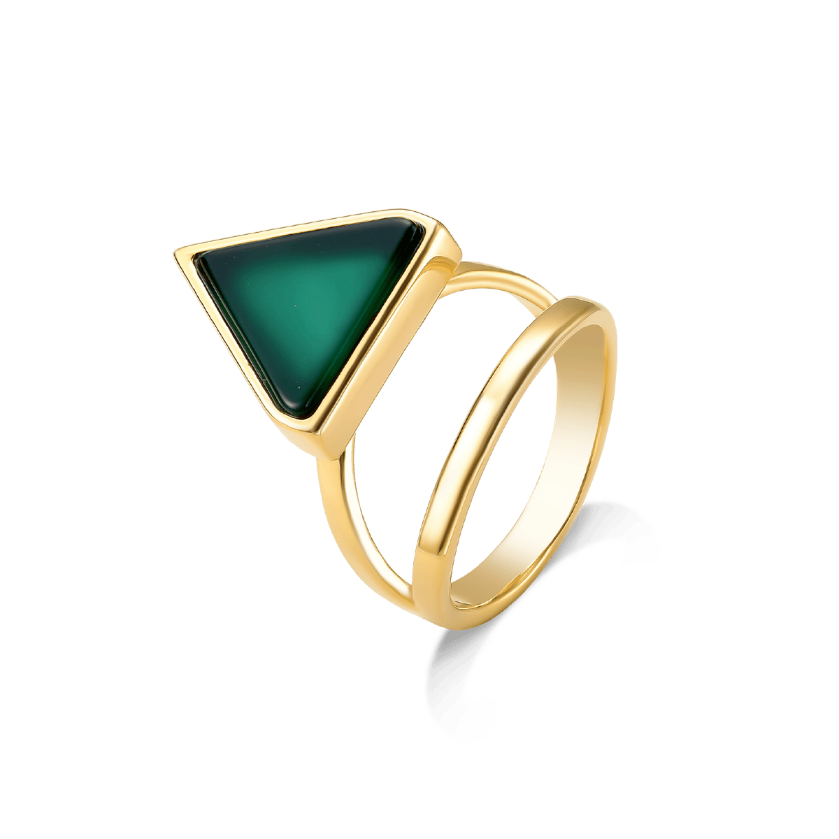Anel Dynamís - Ágata Verde