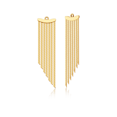 Ear Jacket Banhado a Ouro — ângulo 1