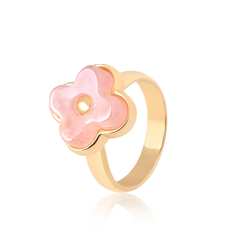 Anel Afeto - Quartzo Rosa
