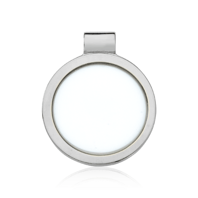 Pingente Singular - Porcelana Branca — ângulo 1