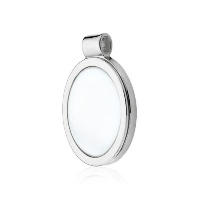 Pingente Singular - Porcelana Branca — ângulo 2