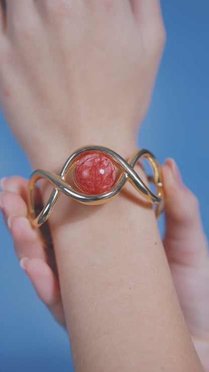 Bracelete Supernova — Feldspato Vermelho