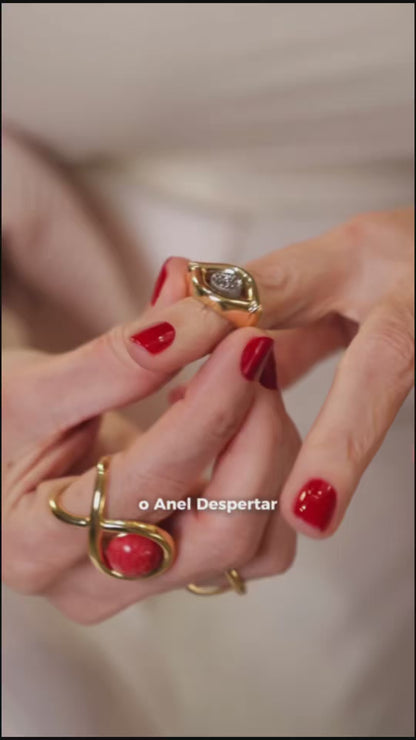 Anel Despertar — Drusa Metalizada
