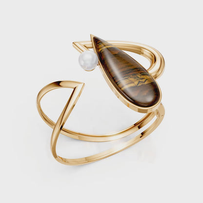 Bracelete Além da Forma - Olho de Tigre