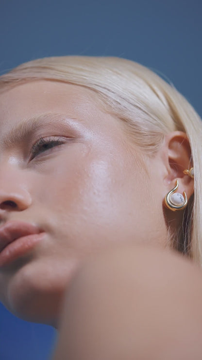 Brinco Órbita — Howlita Branca