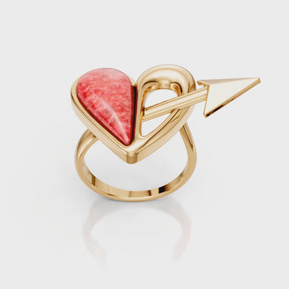 Anel Cupido — Feldspato Vermelho