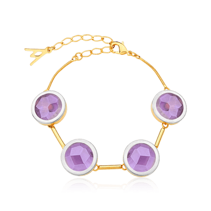 Pulseira Magnífica - Ametista Semijoias de luxo e design exclusivo