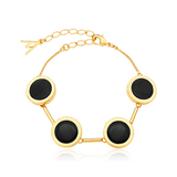 Pulseira Magnífica - Obsidiana Negra Semijoias de luxo e design exclusivo