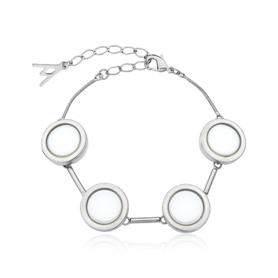 Pulseira Magnífica - Porcelana Branca — ângulo 1