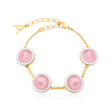 Pulseira Magnífica - Quartzo Rosa Semijoias de luxo e design exclusivo